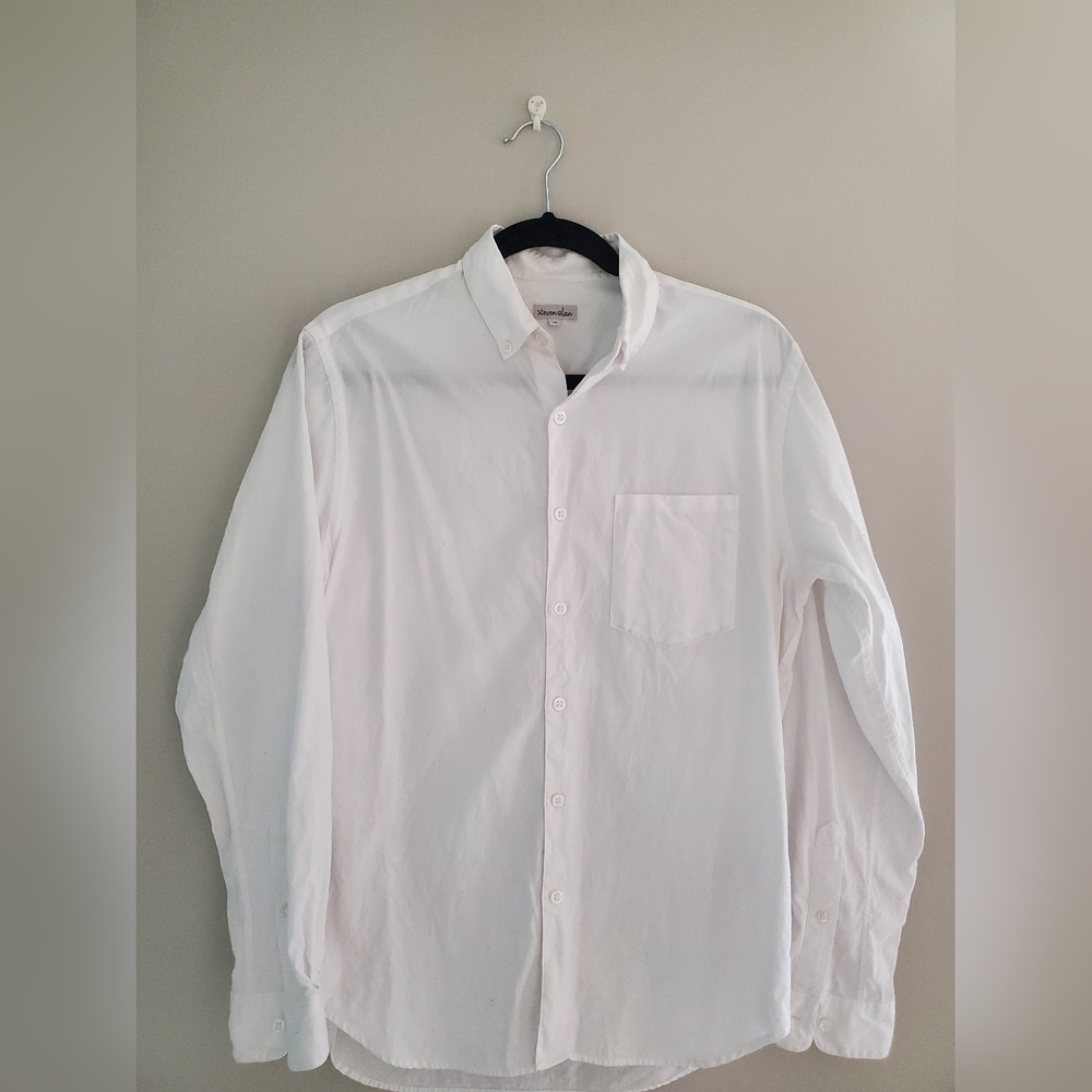 Steven Alan White Oxford Button Down Medium MiJ